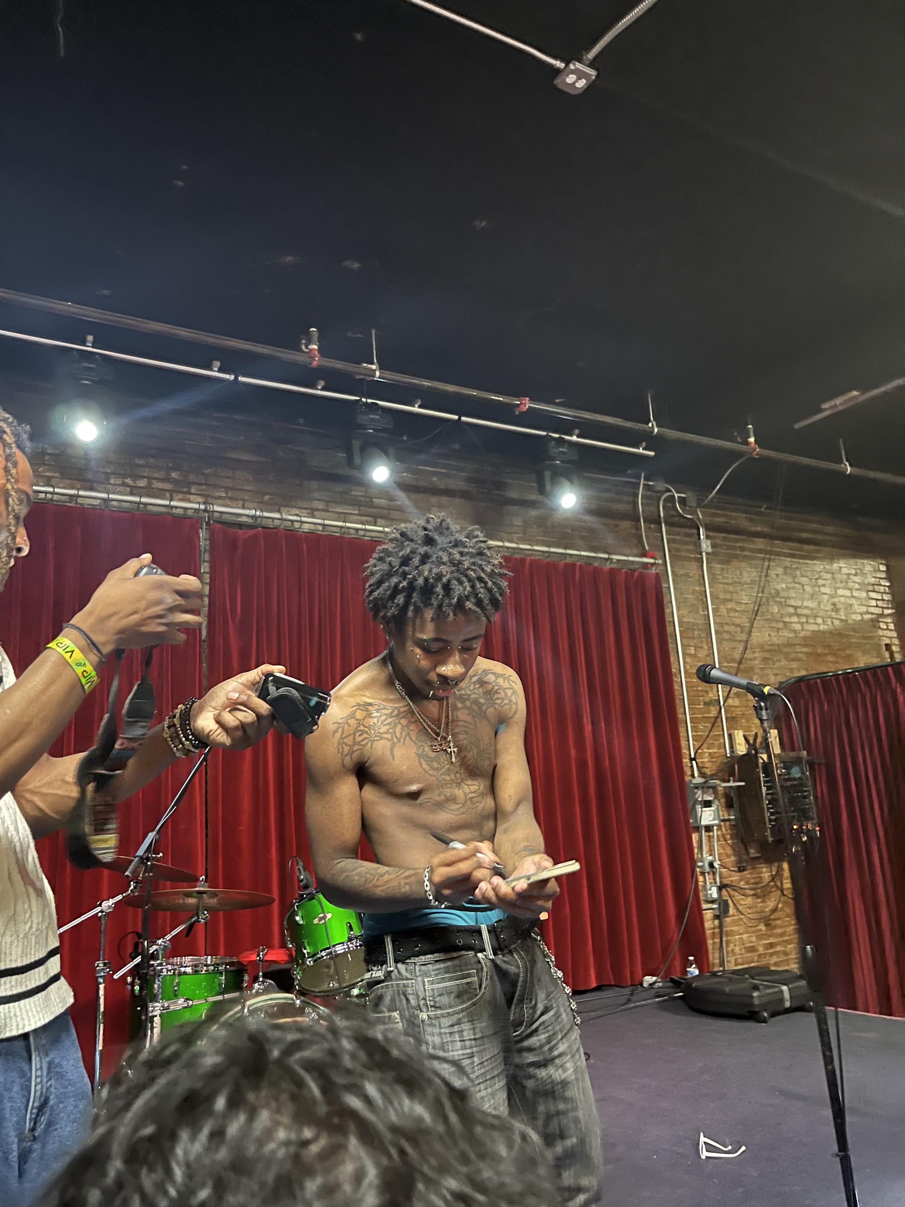 Novulent performing on tour